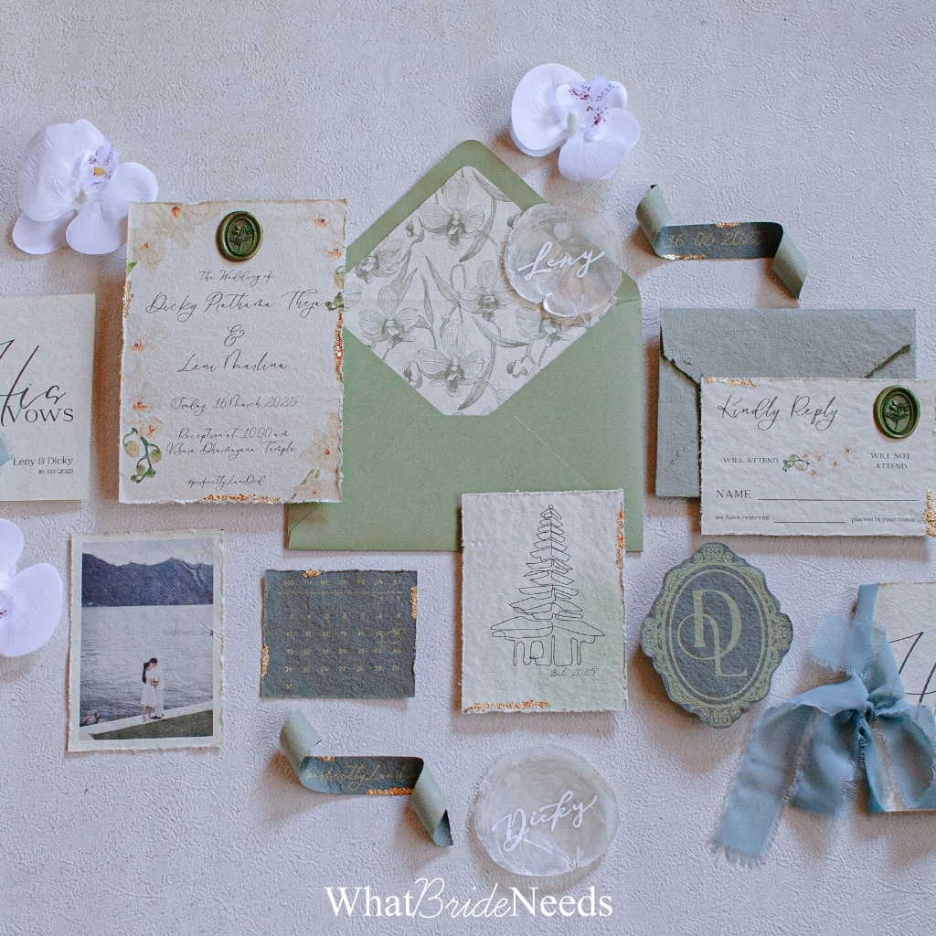 

What Bride Needs | Keepsake | Custom | Keepsake with Capiz Shells Calligraphy