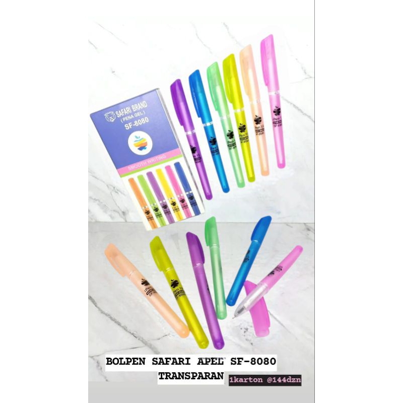 

Pulpen Ipen Sf 8080 Tranparan Mix (12pcs)