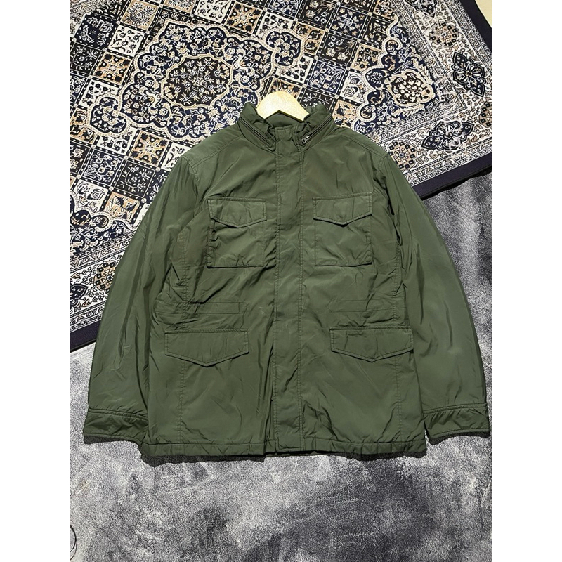 parka uniqlo hijau army