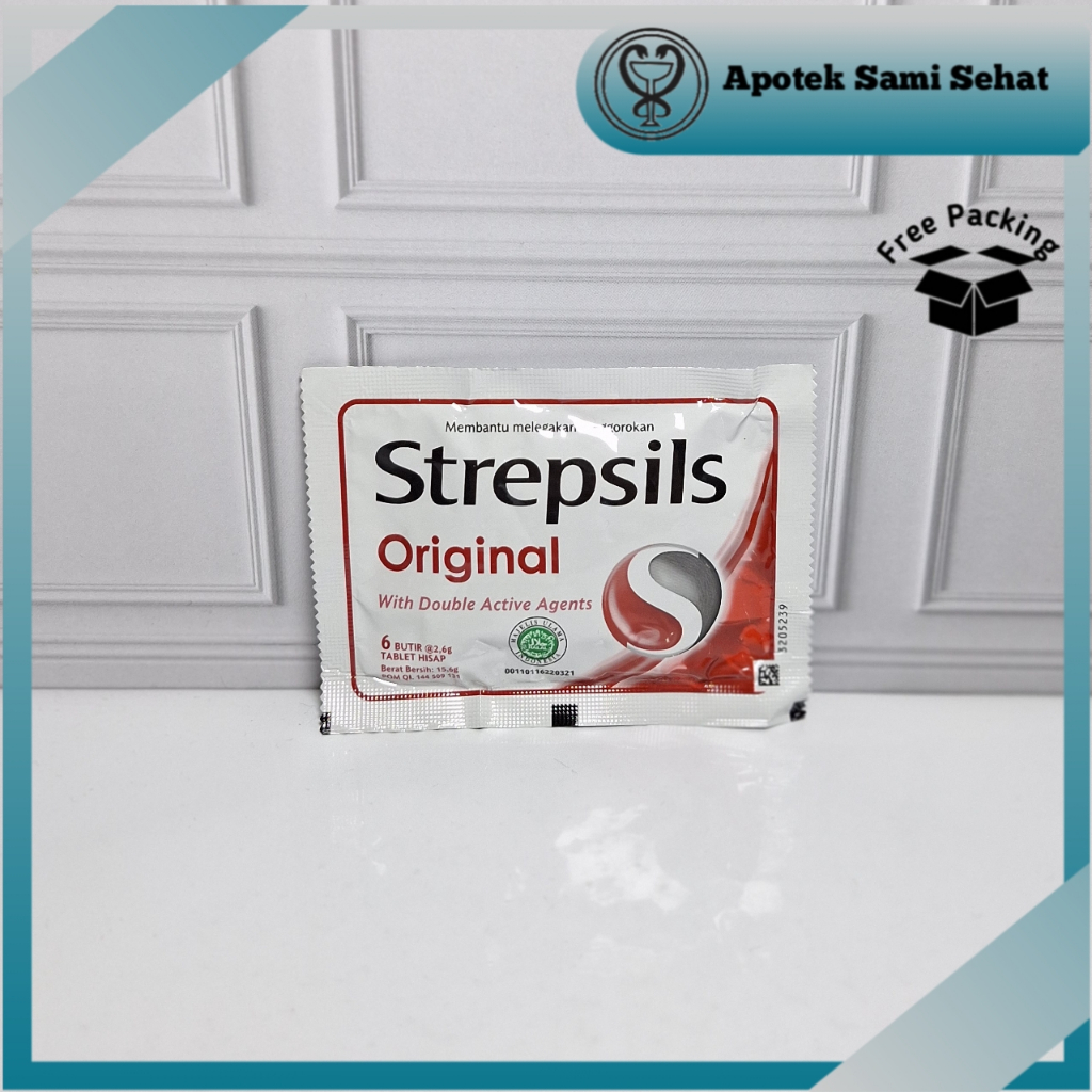

1 pcs Strepsil Original Isi 6 Butir
