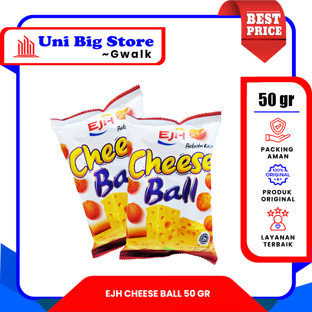 

EJH CHEESE BALL CEMILAN BEBOLA BOLA KEJU - 50 gr