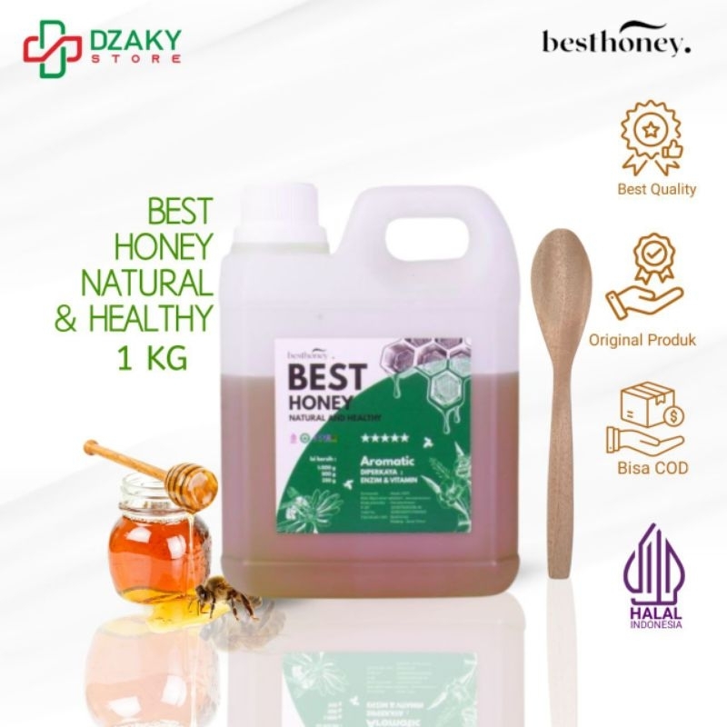 

Best Honey - Madu Asli 100% - Madu Murni - Madu Multiflora Original Natural 1kg