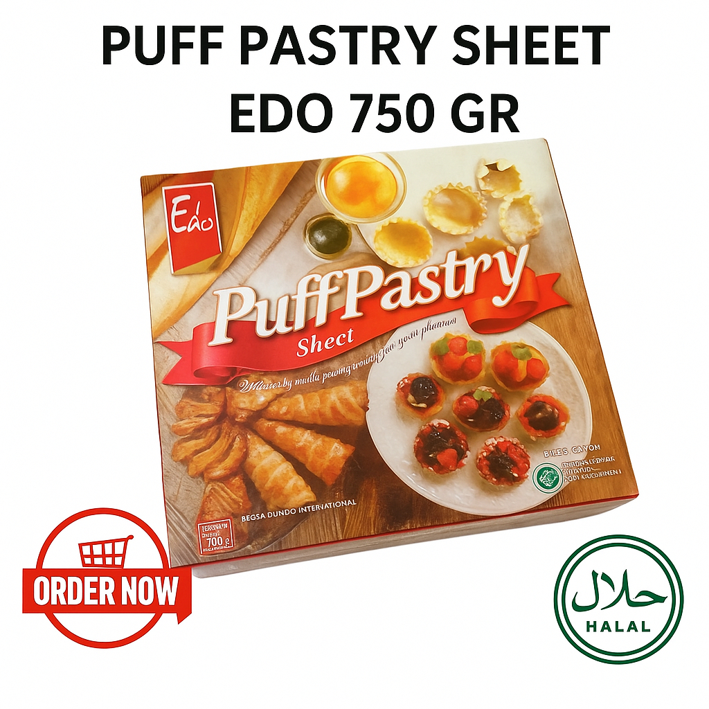 

PUFF PASTRY SHEET EDO 750 GR