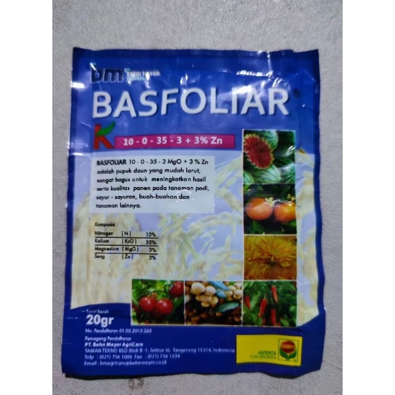 pupuk daun BASFOLIAR 20g