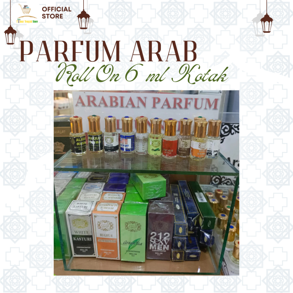 Parfum Arab Roll On 6 ml Kotak | Parfum Sholat Aroma Mekah Madinah