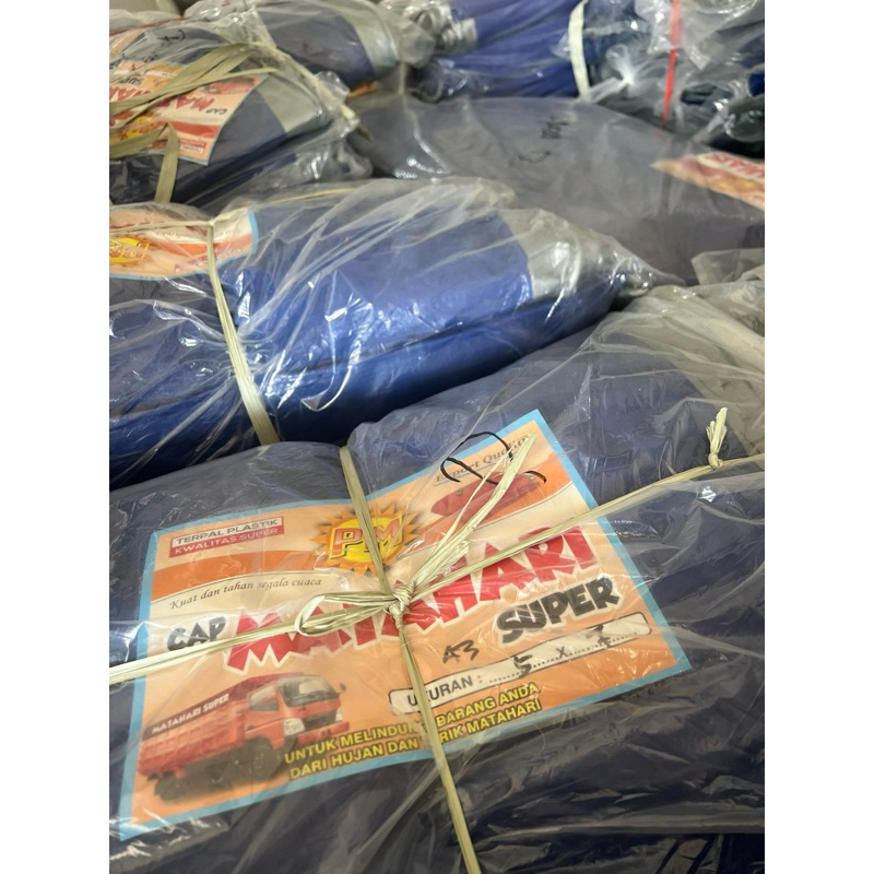 Terpal Plastik A3 Cap Matahari Super Ukuran 5x7 6x8