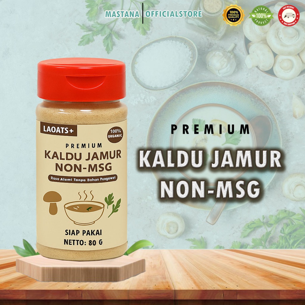 Kaldu Jamur MPASI Non MSG  Aman untuk Bayi hingga Lansia 100% Alami & Tanpa Pengawet Laoats+