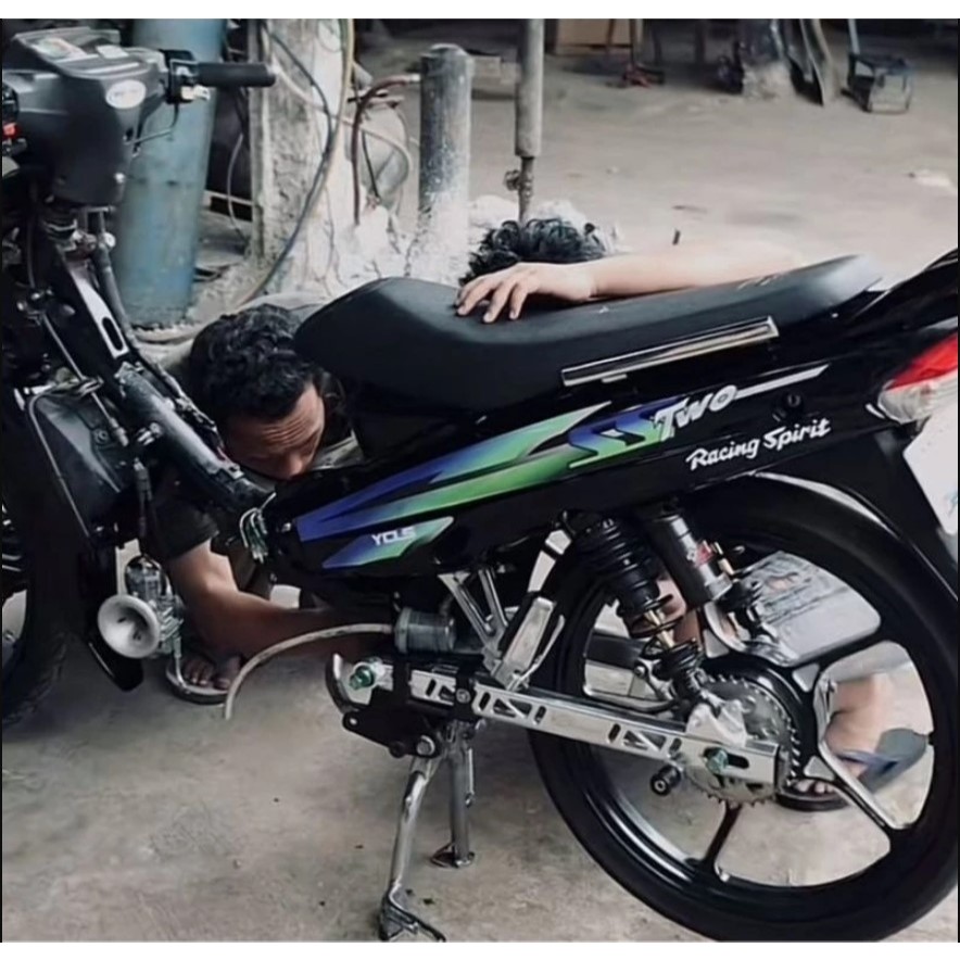 STRIPING STIKER VARIASI YAMAHA FIZR FIZ R SSTWO SS TWO MALAYSIA SS TWO RACING DUAL CLUTH