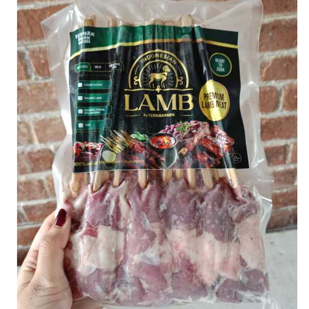 

Ternakmart Jakarta Sate Kambing Muda Fresh Frozen Raw Lamb isi 20 tusuk siap masak Tidak Alot Empuk