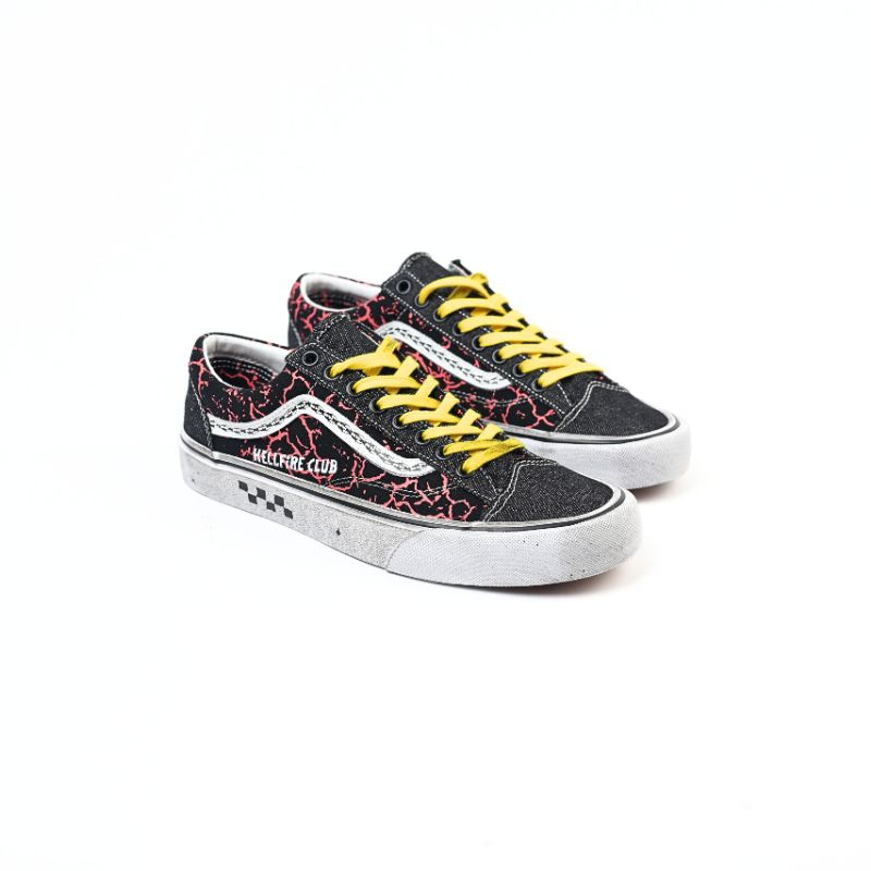 Sepatu, Vans Style 36 x Stranger Things Hellfire Club100%Original