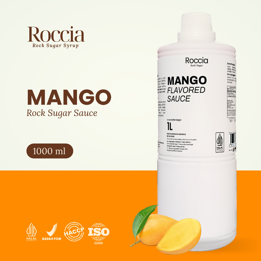 

Roccia Mango Sauce - Saus Minuman Rasa Mangga