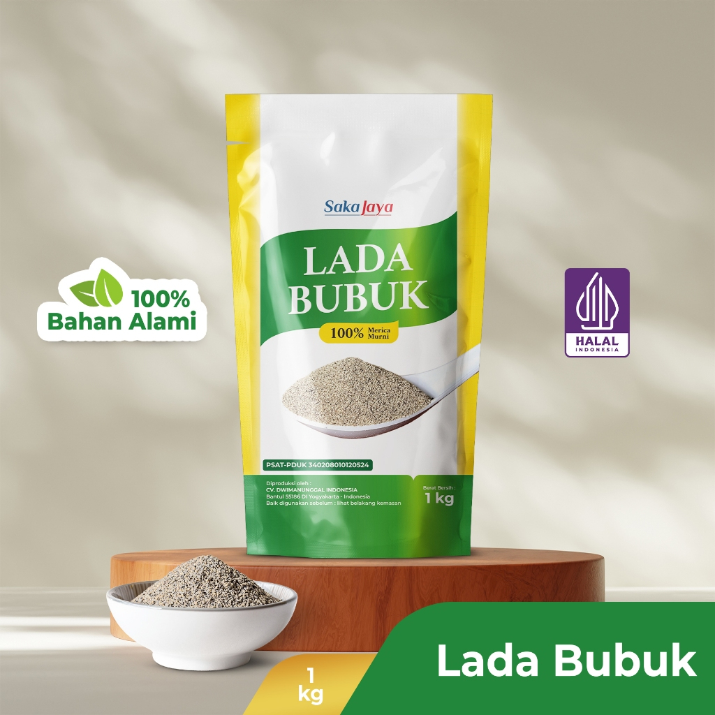 

Lada Putih Bubuk 1 Kg / Merica Putih Super / Lada Putih Alami