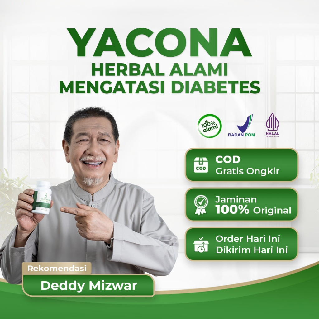 Yakona Kapsul Obat Herbal Diabetes Yacona Ampuh Turunkan Gula Darah Tinggi