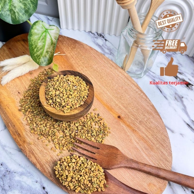 

Halba/Fenugreek biji klabet 250gr 500gr 1kg