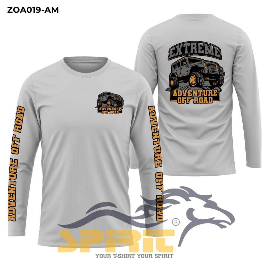 Kaos Offroad Land Cruiser 4x4 Baju Kaos Mobil Jeep Offroad Extreme Adventure Distro lengan panjang