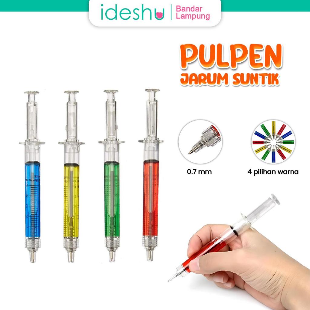 

Pulpen Jarum Suntik Lucu Korean Syringe Ballpoint Pen Souvenir Import COD Plastik Stationery 593