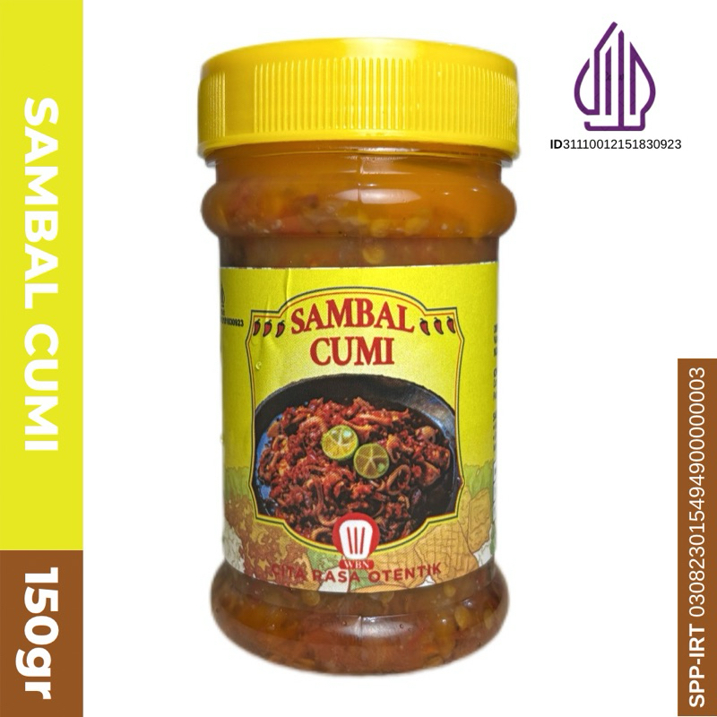

Sambal Cumi Kemasan 150gr Khas WBN