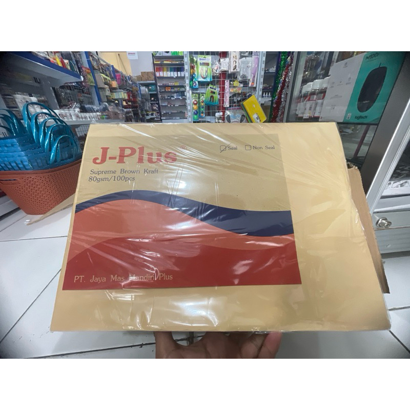 

(PAK) J-PLUS AMPLOP COKLAT SAMSON UKURAN E SEAL (29 CM x 40 CM)