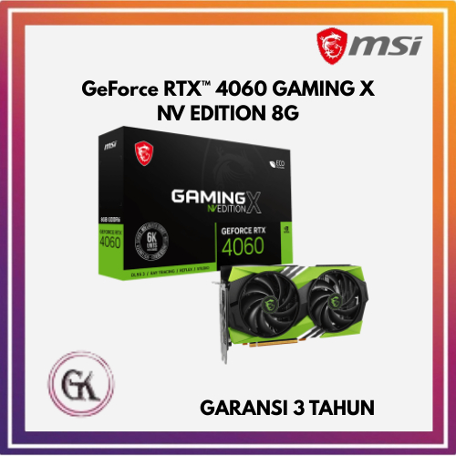 VGA MSI RTX4060 / RTX 4060 GAMING X NV EDITION 8G