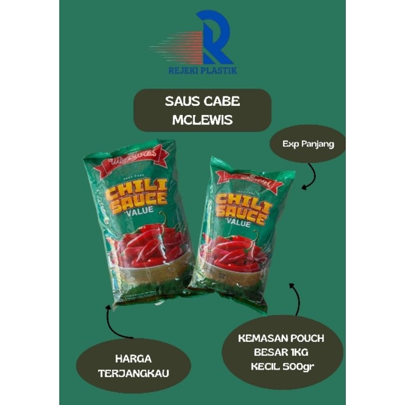 

MCLEWIS CHILI SAUCE VALUE / SAUS SAMBAL MCLEWIS 1kg DAN 500gr