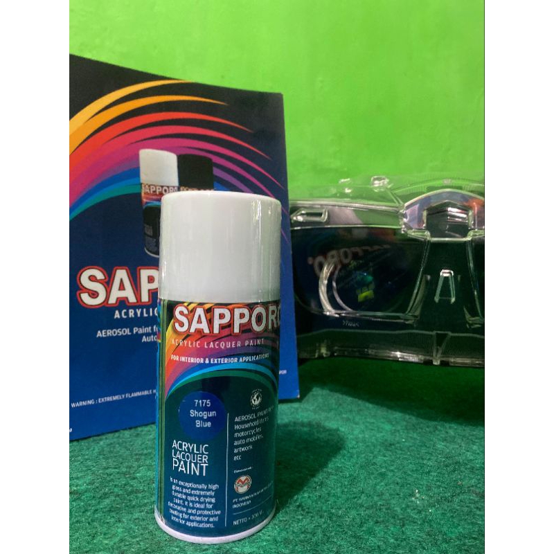 

Pilox sapporo acrylic lacquer paint, Cat semprot akrilik (WARNA SHOGUN BLUE 7175)