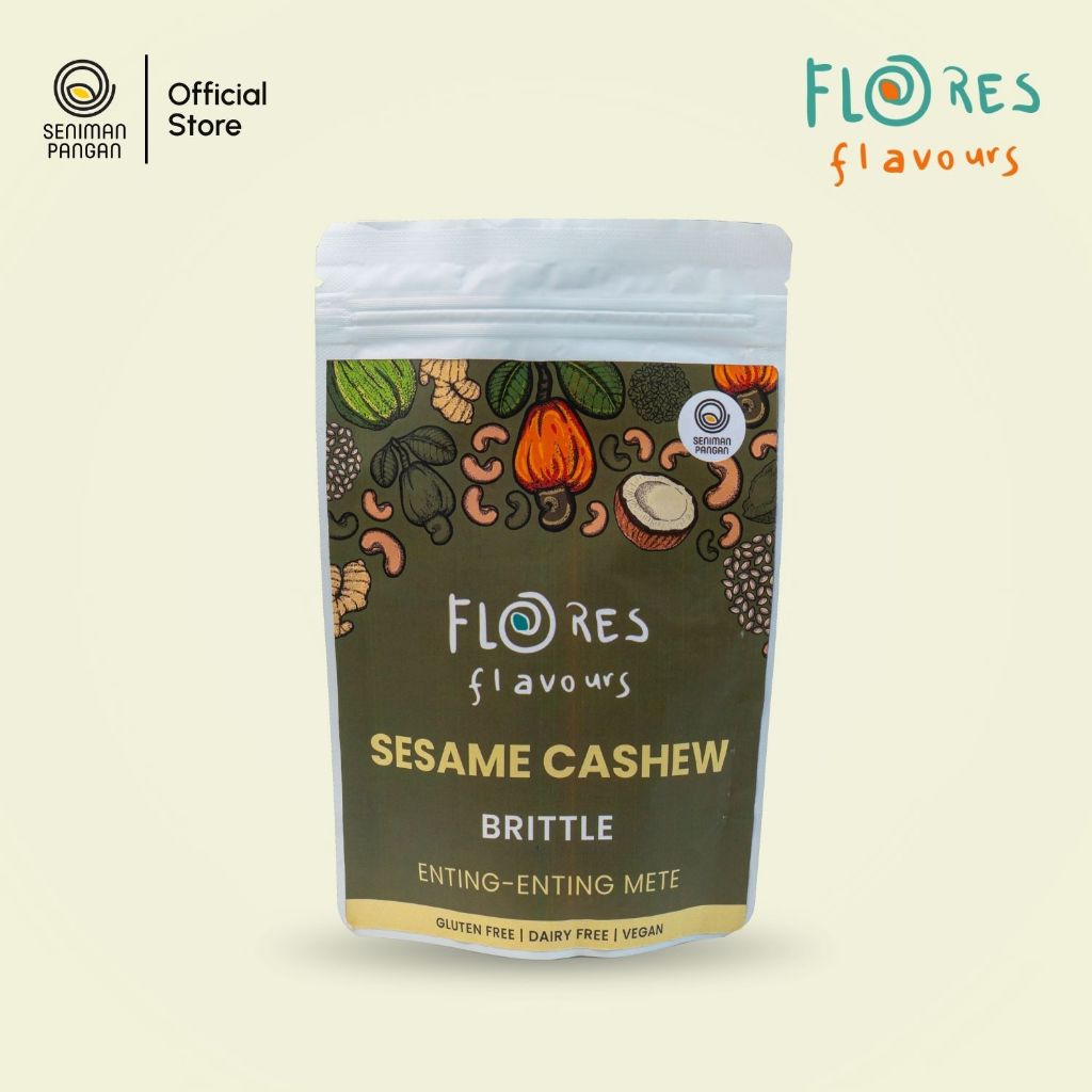 Seniman Pangan x Flores Flavours - Sesame Cashew Brittle | Enting-Enting Kacang Mede Wijen