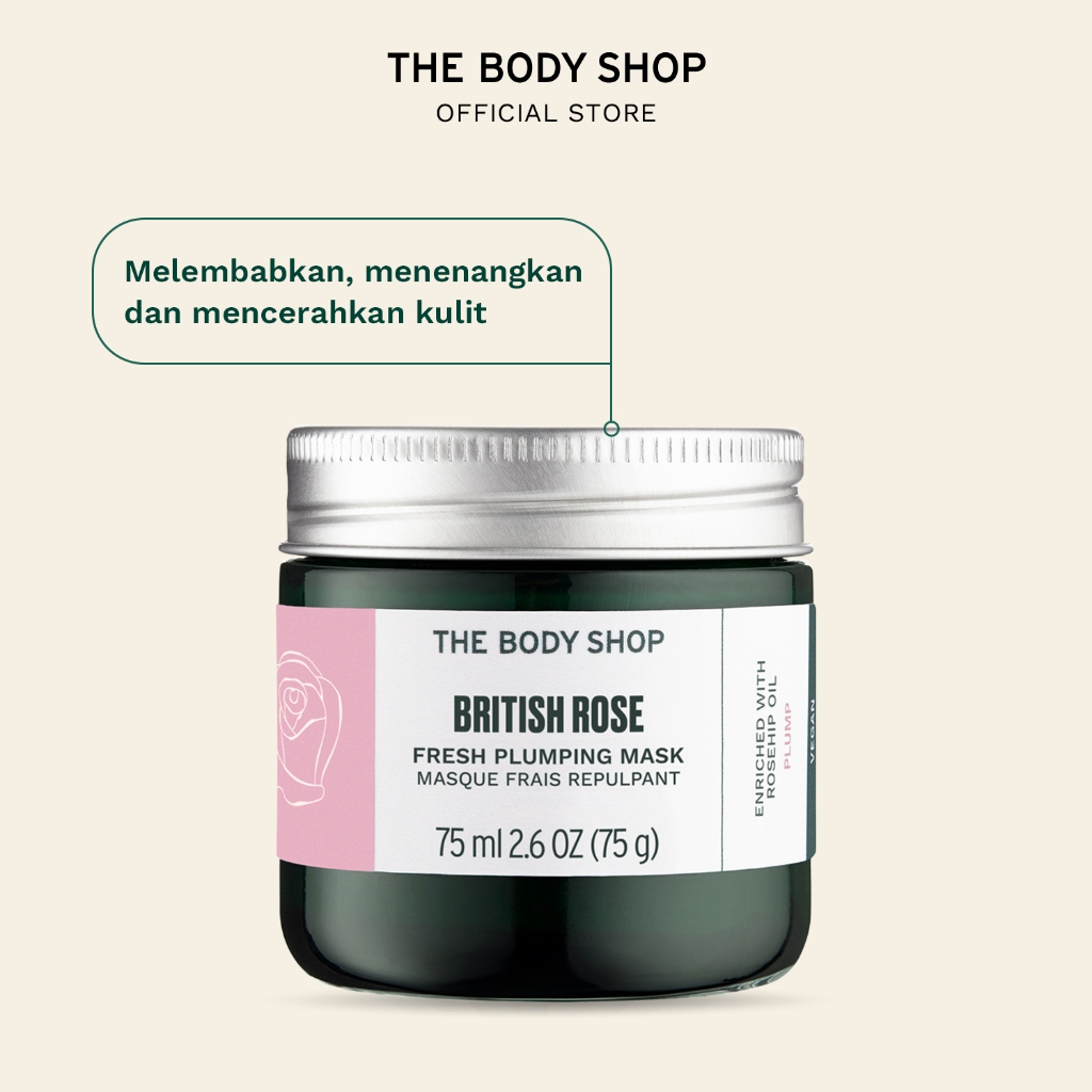The Body Shop British Rose Fresh Plumping Mask 75ml