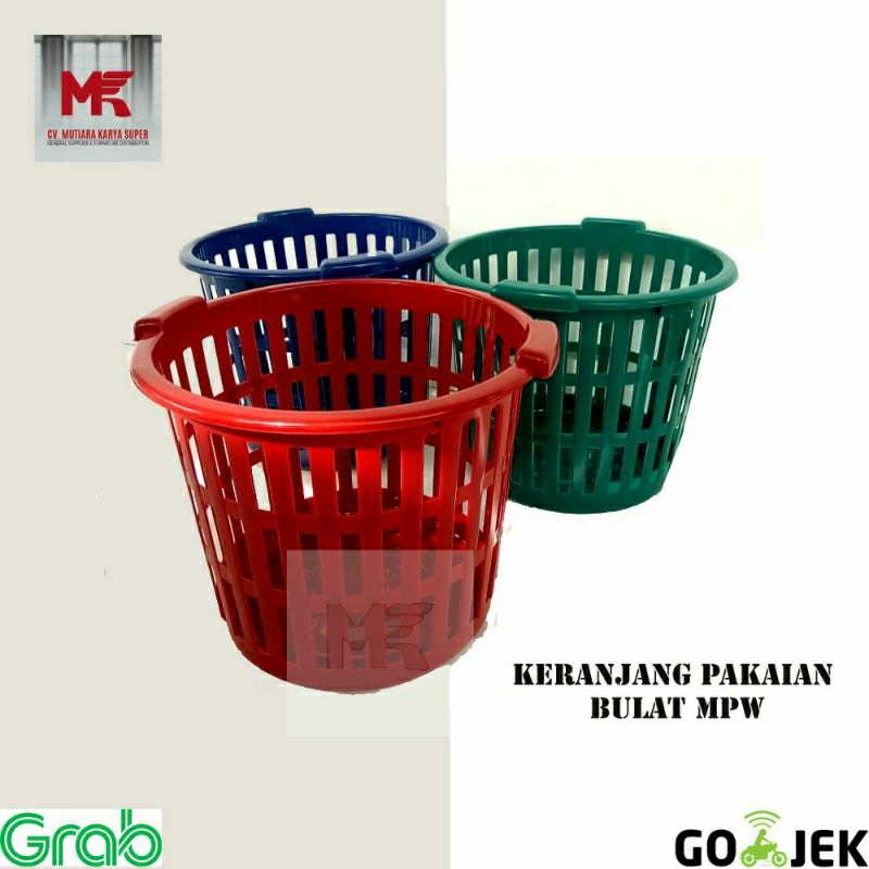 KERANJANG PAKAIAN BULAT MPW | KERANJANG PAKAIAN| KERANJANG BAJU KOTOR