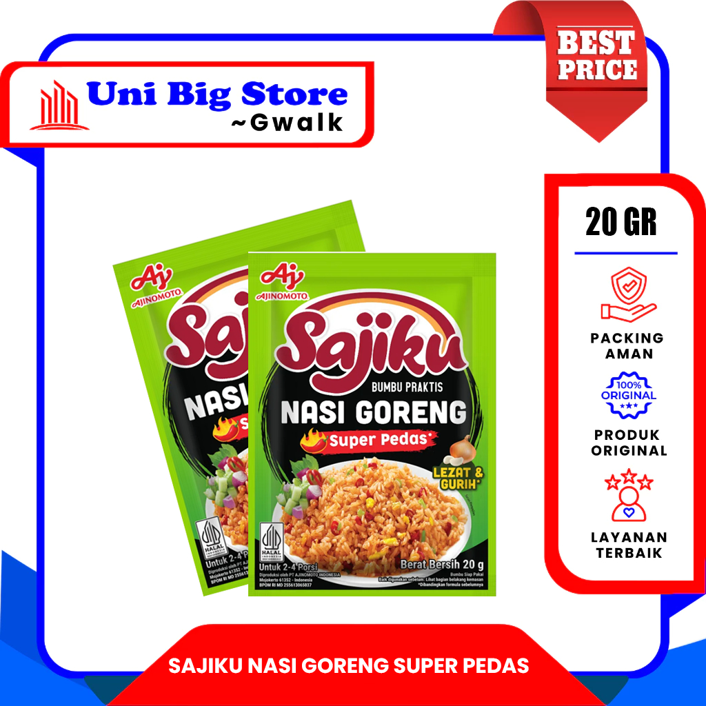 

SAJIKU BUMBU NASI GORENG SUPER PEDAS - 20 gr