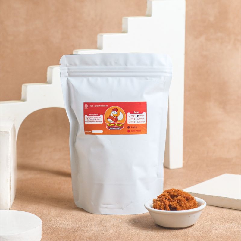 

[AYAM MIX SAPI 250GR] ABON ASLI JOGJA ORIGINAL & EKSTRA PEDAS ENAK MANIS GURIH