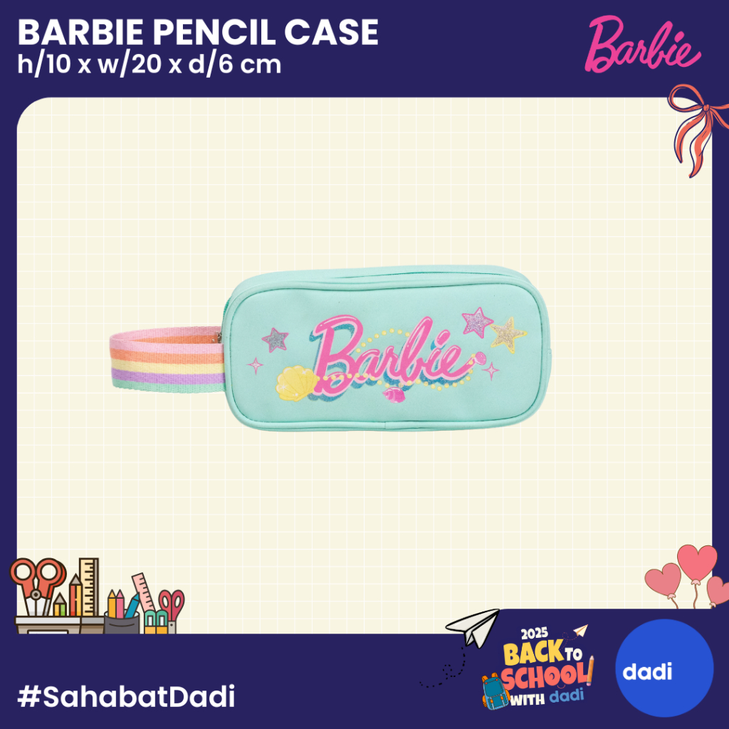 

Dadi - Barbie Butterfly Graphic Pencil Case - Tempat Pensil/Alat Tulis