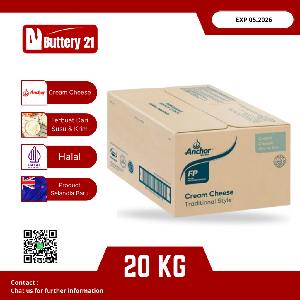 

ANCHOR CREAM CHEESE 20 KG/CCREAM CHEESE ANCHOR 20 KG