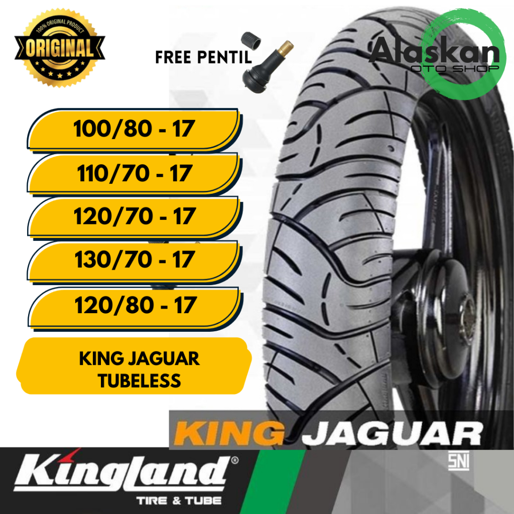Ban Motor Ring 17 Kingland JAGUAR 100/80-17, 110/80-17, 120/70-17, 130/70-17,120/80-17
