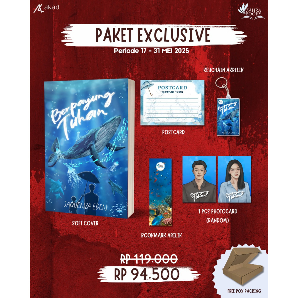 BUKU Novel Berpayung Tuhan By Jaquenza Eden