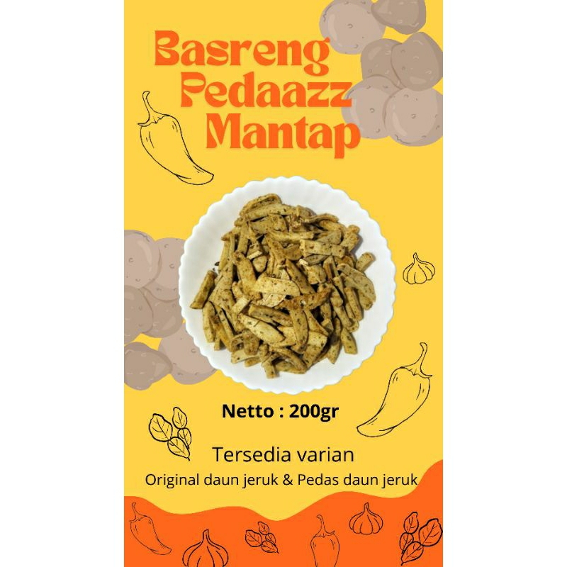 

PEDAZZ MANTAP Basreng 200gr | Varian PEDAS DAUN JERUK