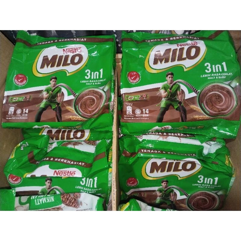 

Milo 3in1sachet 14 stik (24x14stikx33g) per dus