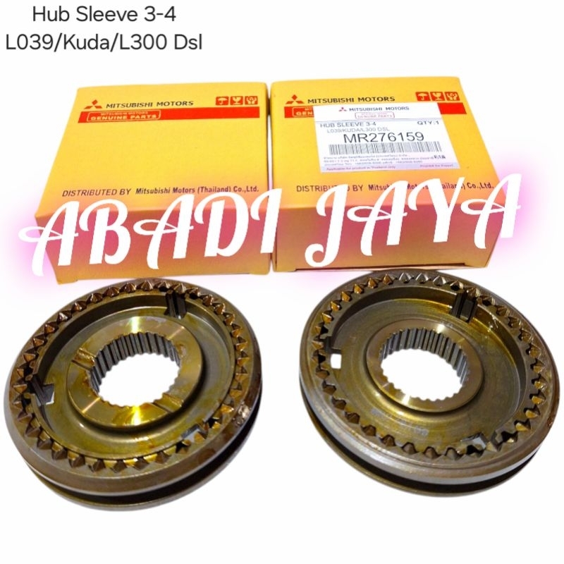 HUB & SLEEVE GIGI 3 4 MITSUBISHI L300 DIESEL L039 KUDA DIESEL ORIGINAL
