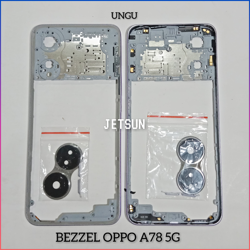 BEZZEL - TULANG MESIN OPPO A78 5G UNGU