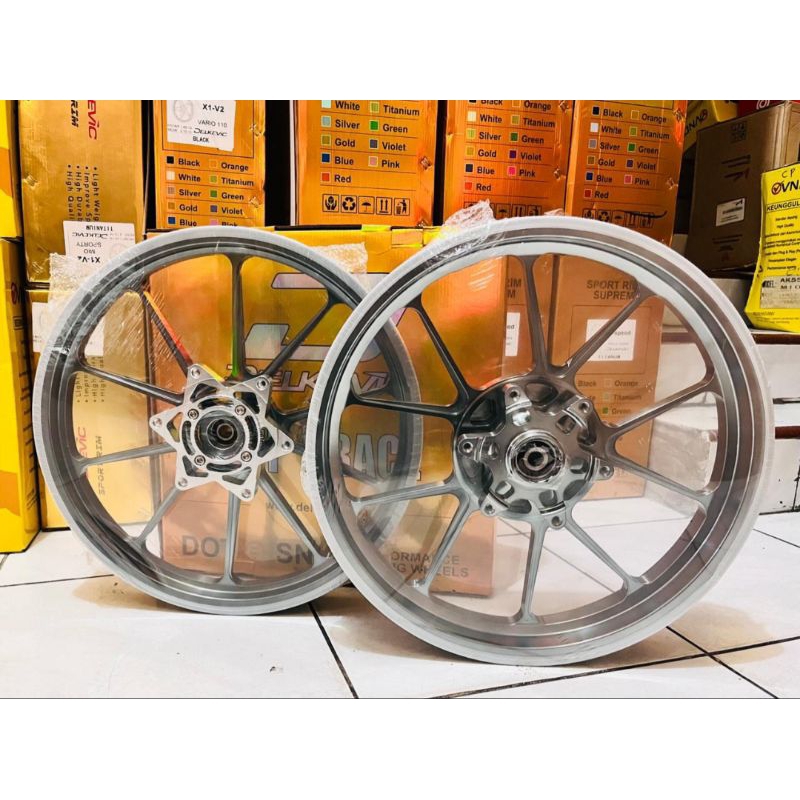 DELKEVIC VELG/PELAK RACING CNC  V SPEED Y SPEED  DND P10  NINJA R DAN NINJA RR UKURAN 185/215-17