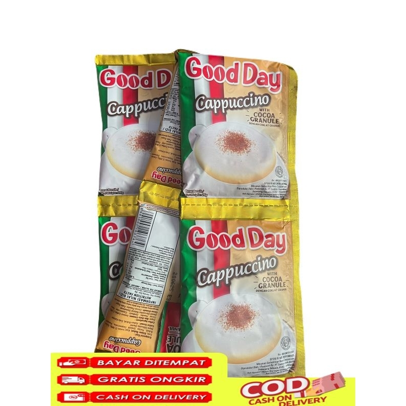 

Kopi Good Day Cappucino 25gr 1 Renceng isi(10)