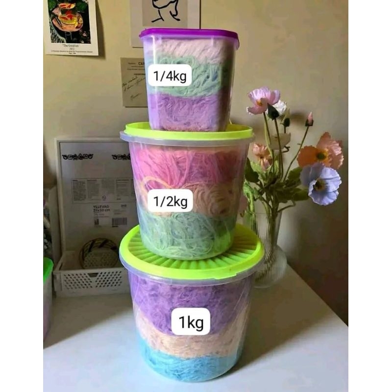 

camilan arumanis rambut nenek toples kemasan netto 300 gram