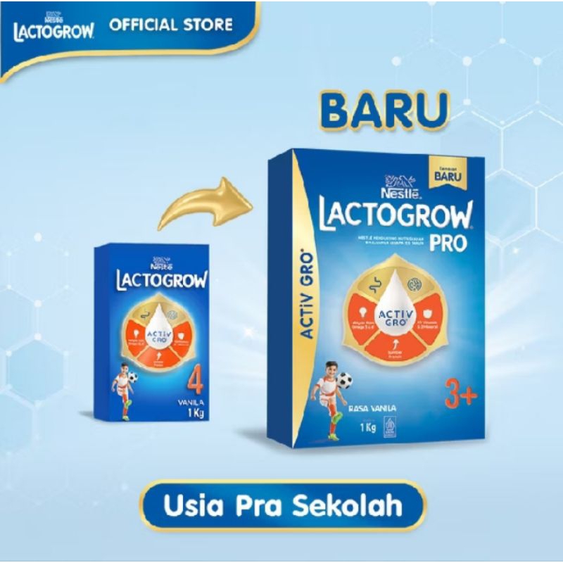 

LACTOGROW Pro 3+ Vanilla 1kg/LACTOGROW 4 Vanilla 1 kg