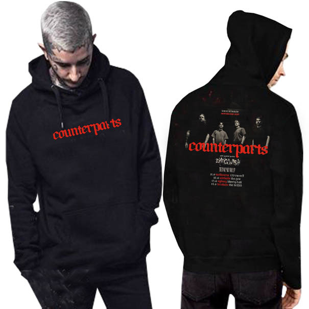 New Hoodie Counterparts Tour Hoodie Bahan Cotton Fleece | Tersedia Jumper & Zipper | Size M L XL XXL