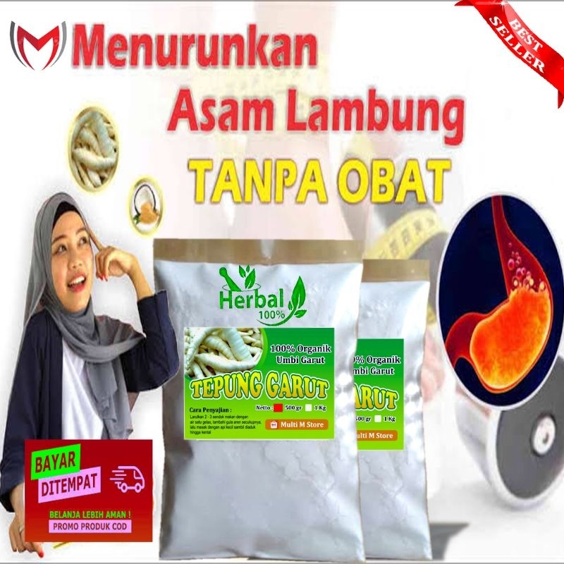

Tepung Pati Garut Kualitas Super 500 Gram | Pati Garut Murni | Obat Maag Asam Lambung