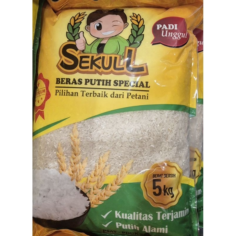 

Beras Premium Padi Unggul SEKULL Premium Padi Unggul Rice 5kg - RM.