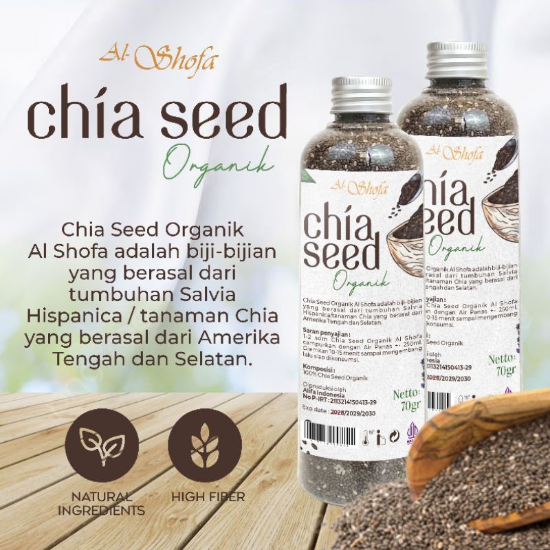 

Chia Seed/Biji Chia Organik Al Shofa 70 gram