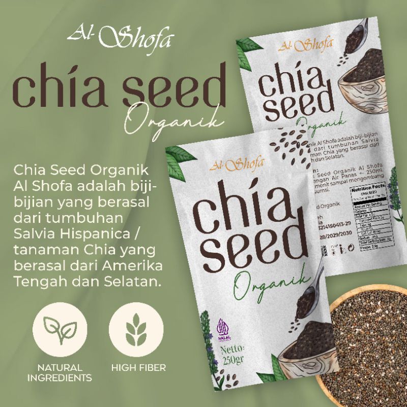 

Chia Seed/Biji Chia Organik Al Shofa 250 gram