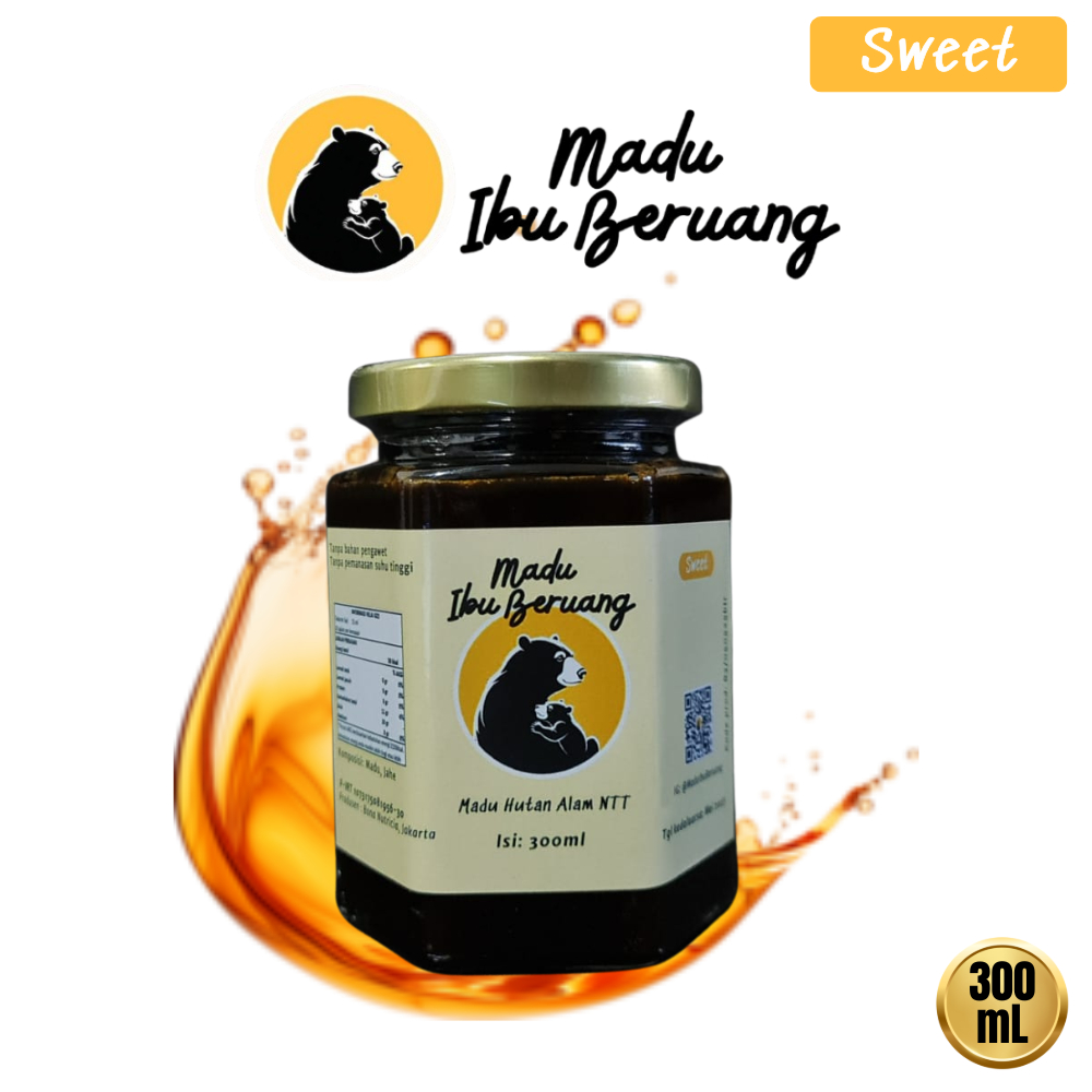 

Madu Ibu Beruang MIB Sweet 300ml, Madu Hutan Asli NTT