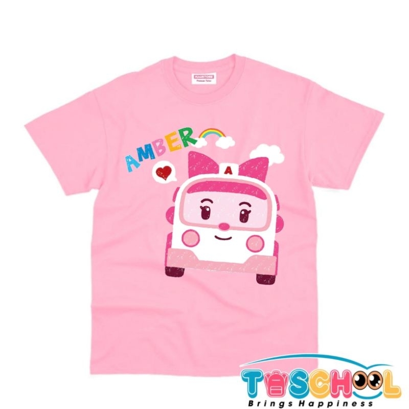 BAJU ANAK KAOS ANAK ROBOCAR POLI AMBER ROBOCAR AMBER