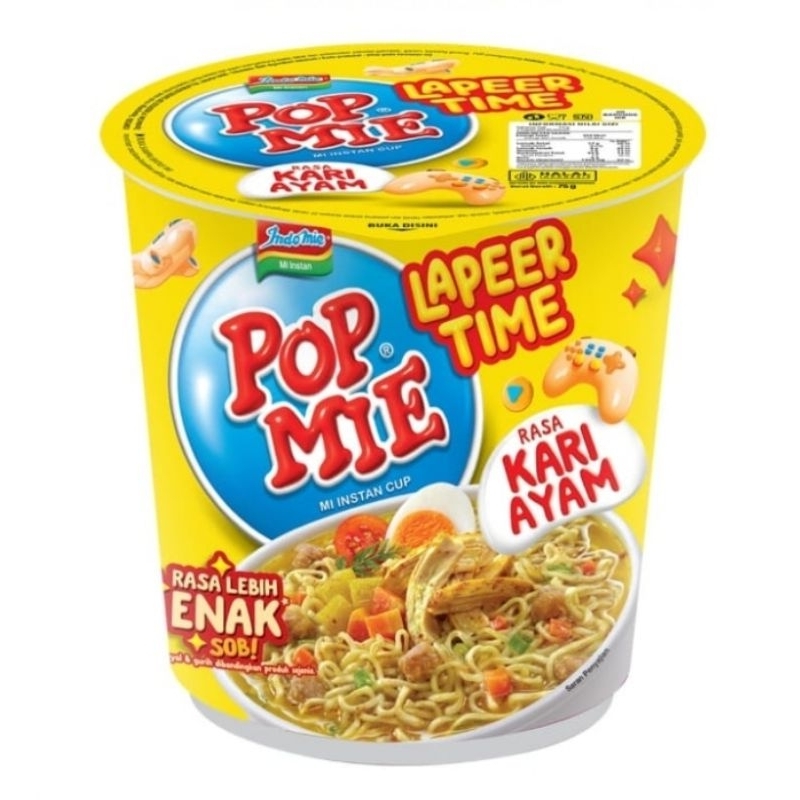 

Pop Mie Kuah Rasa Kari, Soto, Ayam Bawang, Ayam, Baso